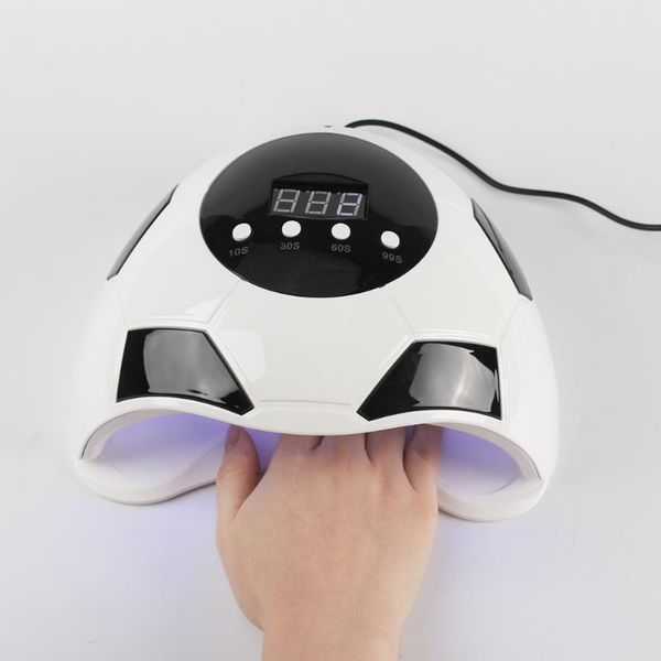 

football pattern nail lamp environmental protection and durability led uv light timer glue dryer scratch resistant eu us