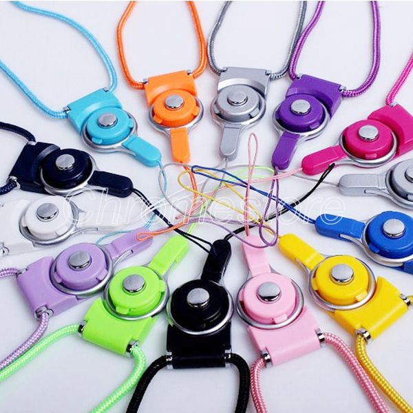 Cordino in nylon con collo universale Cinturino ad anello staccabile Appeso Charms affascinanti per cellulare iPhone X flash drive Carte d'identità Telefoni cellulari