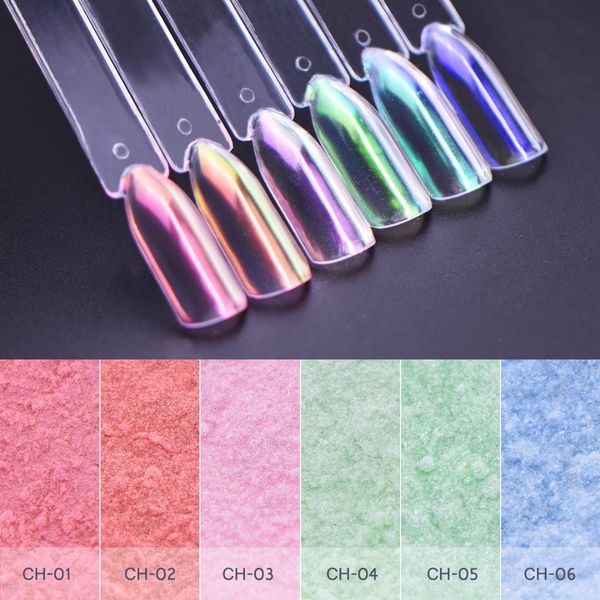 

beautybigbang 0.2g nail art glitter rainbow dipping powder gradient shimmer glitters pigment manicure neon laser nail powder, Silver;gold