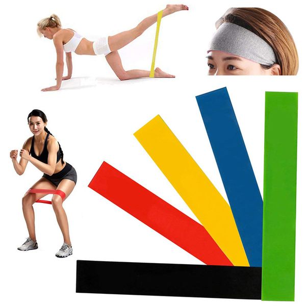 

dhl elastic yoga rubber resistance bands gum for fitness equipment exercise band workout pull rope stretch training pilates m458a
