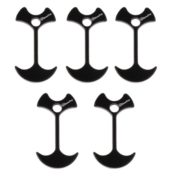 

5pcs alloy tent anchor guy line runners rope nails gallery road deck awning