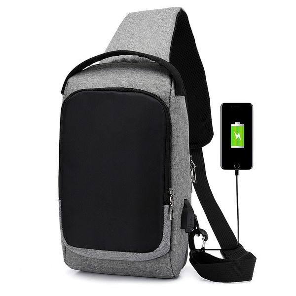 

5l usb anti theft crossbody bag outdoor men casual shoulder bag camping travel fashion chest waist pack