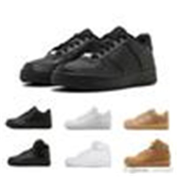 

new arrival one 1 dunk casual shoes all iu black white men women sports skateboarding ones high low cut wheat brown trainers sneakers