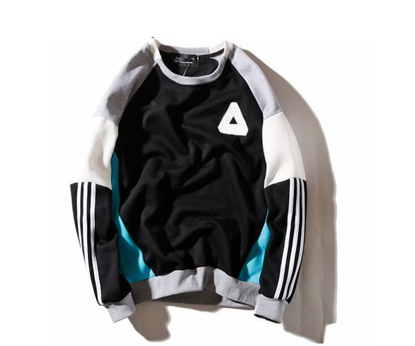 

brand designer mens sweatshirt palaces quality luxury sport sweater men women street hip hop sweaters fashion triangle printing pullover, White;black