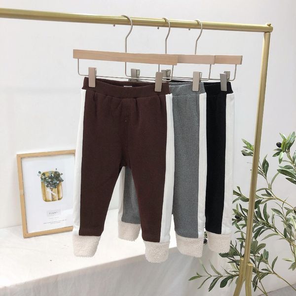 

2019 new arrival girls thicken leggings fashion autumn winter kids patchwork pants baby girls clothes 1-6t, Blue