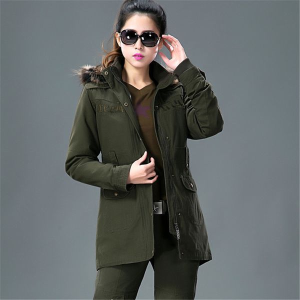 

tactical hunting hiking jacket women trekking camping climbing outdoor jacket thickening cotton warm combat uniform, Blue;black