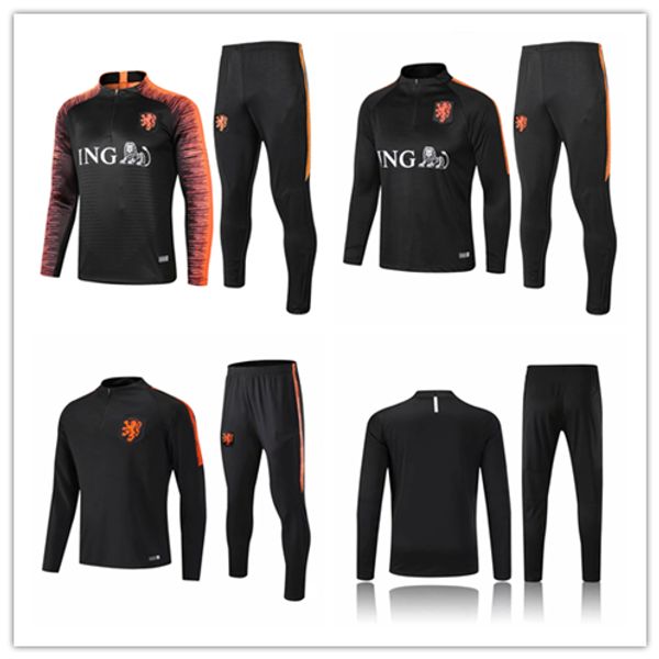 

new netherlands ajax soccer tracksuit 2018-2019 holland jogging jacket dolberg van de beek football training suit, Gray
