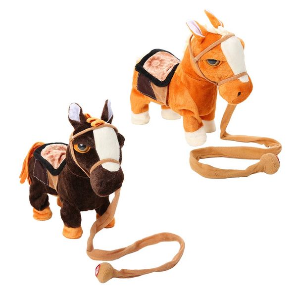 

electronic stuffed plush horse walking dancing horse with music educational toys birthday gift for children kids toddler