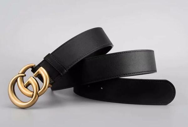 

Men belt fa hion de igner belt acce orie men metal letter imple cla ic leather belt 3 8cm ceinture de luxe with box