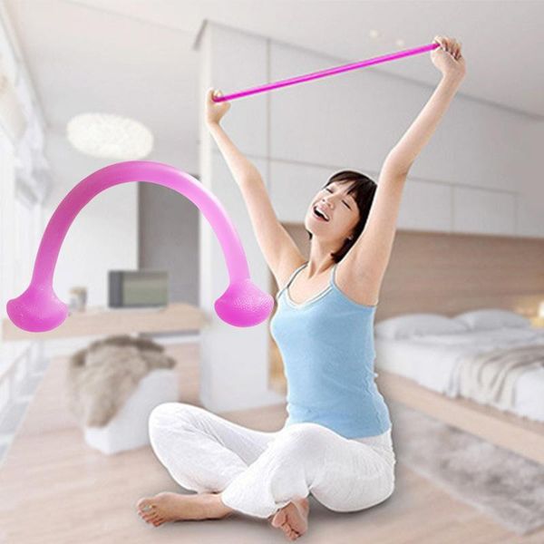 

flat rally stretch rope multifunctional non-slip handle rally device high elastic pull rope yoga fitness training resistance band fy7047