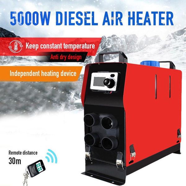 

12v 5000w intelligent voice broadcast air heater 4 holes lcd monitor heater diesel parking for car truck remote control