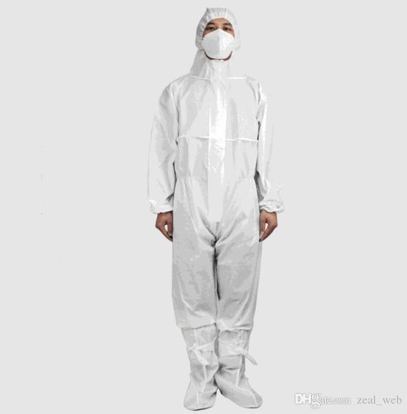 

anti virus and anti bacteria protection clothings disposable one-piece protective suit waterproof non-medical protective clothin