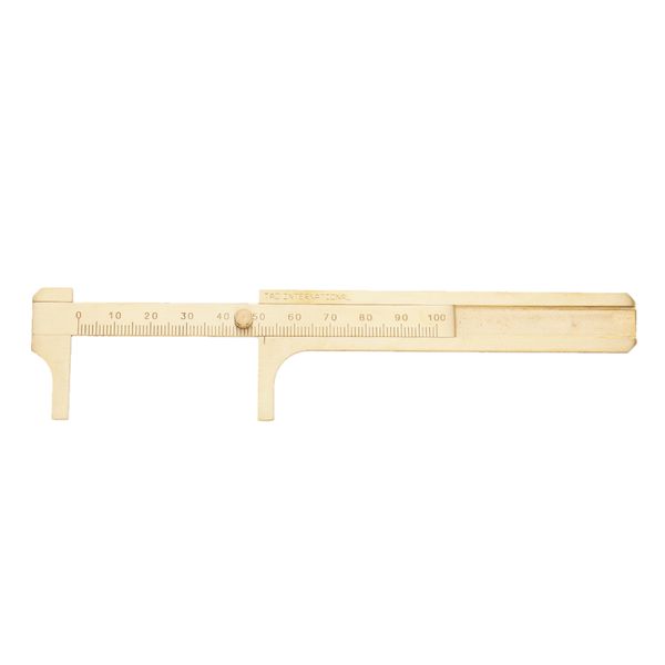 

100mm brass vernier caliper gauge sliding bead watchband measure jewelers