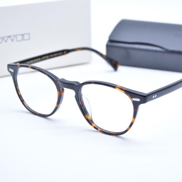 Wholesale-ov5361 Acetat Schildkröte Farbe Polygonale Brille verschreibungspflichtige optische Volksbrillen
