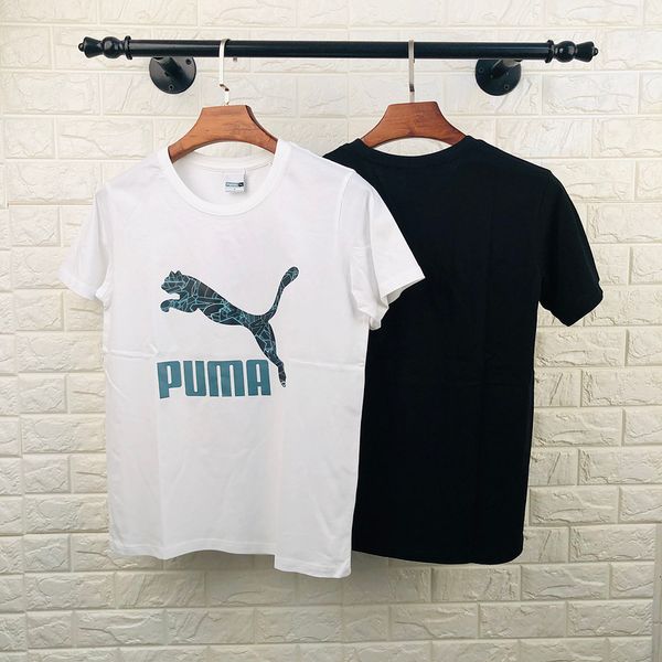 

luxury mens designer t shirt men women couples casual short sleeve mens round neck tees, White