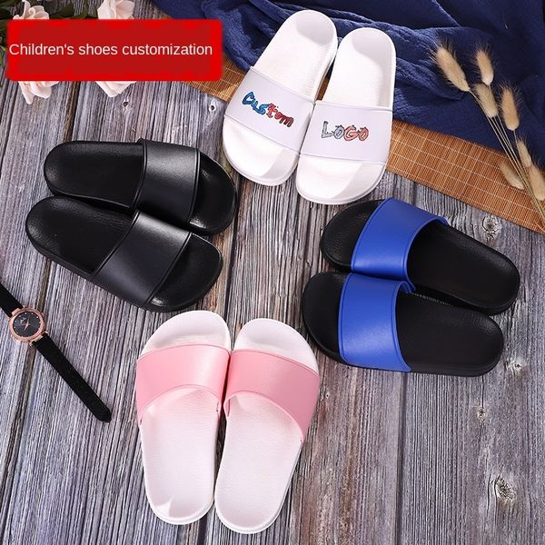 

children children children' slippers summer boys' indoor household girls' non-slip middle and large children' bath sli, Black;grey