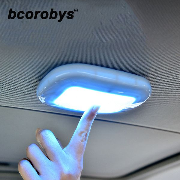 

universal car styling car interior reading light usb charging roof ceiling magnet lamp touch type working night light trunk