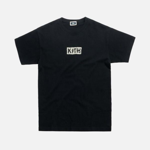 

kith 19ss kith расщепленный логотип tee мода лето с коротким рукавом мужчины и женщины высокое качество белый и черный удобная футболка hfwp, White;black