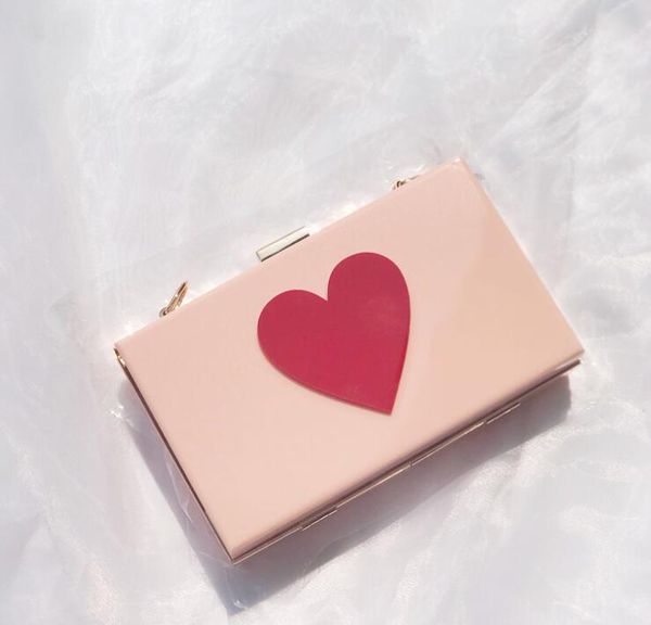 

designer women flap hangbag luxury lady chain shoulder bag fashion bright hearts bags simple bags/5