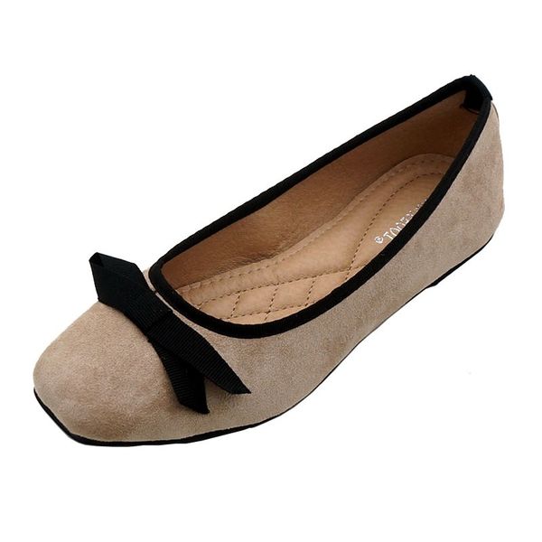 

fordable bowtie ballet flats women's soft slip on loafers casual moccasins driving shoes woman ballerina flats ladies work shoes, Black
