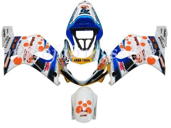 

new abs plastic fairings kit fit for suzuki gsxr1000 2000 2001 2002 gsxr1000 00 01 02 injection mold blue white yellow orange