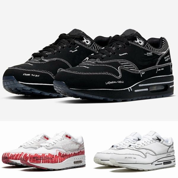 

2019 new tinker sketch to shelf 1 mens womens running shoes black white red trainers designer sports sneakers des chaussures size 36-45
