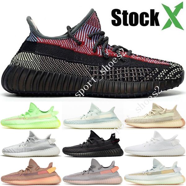 

2020 новых yeehu yecheil черного статическими 3m reflective kanye west кроссовок gid пылать истинные формы глинистых масел мужчину кроссовок