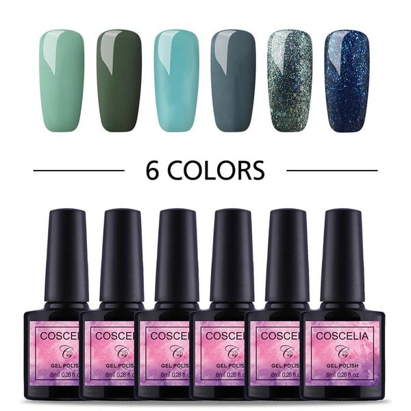 

coscelia nail kit soak off nail gel uv varnish polish art gel colors for nails polish long-lasting