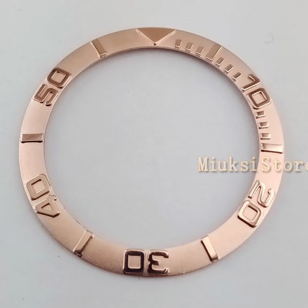 

38mm rose golden sliver and gold new ceramic bezel for men/women watches mechanical watch bezel new arrival cadran