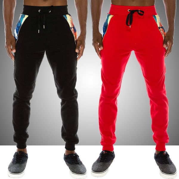 

2020 autumn winter mens fashion sweatpants male bodybuilding fitness track pants men sweat trouser man casual trouser jogger, Black