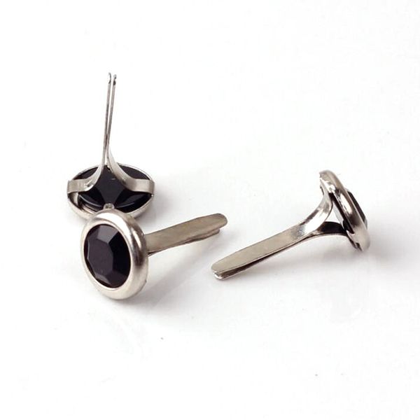 

50pcs 8мм смешанного цвета круглый кристалл металл brads алмазный украшения для diy скрапбукинг бумажный альбом свадебные приглашения карты