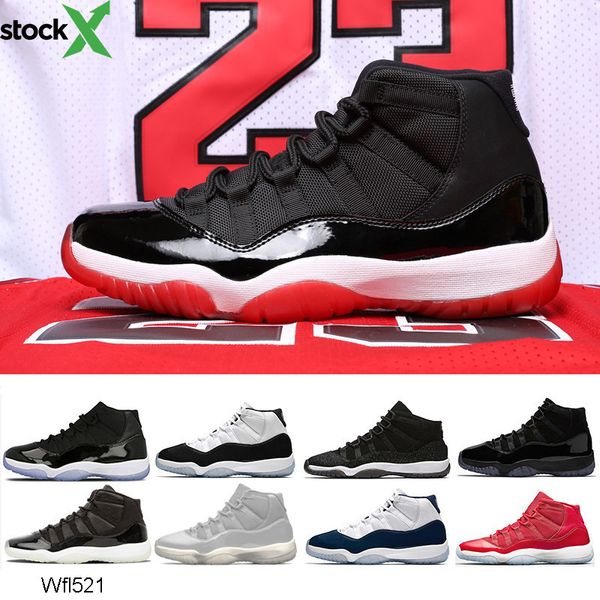 

bred 11 11s basketball prom night legend blue high gym red gamma blue concord 45 men women trainer shoes sports sneaker 36-47, Black