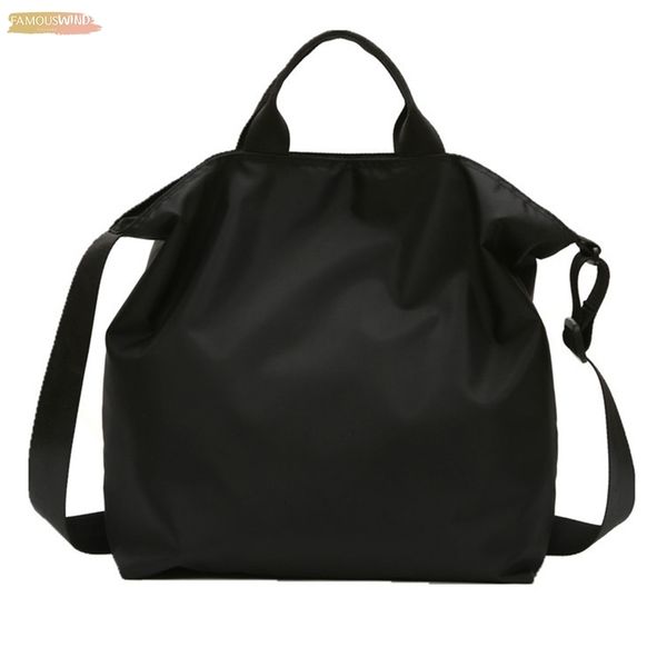 

nylon handbags women men shopping bags reusable shopping bag bags black