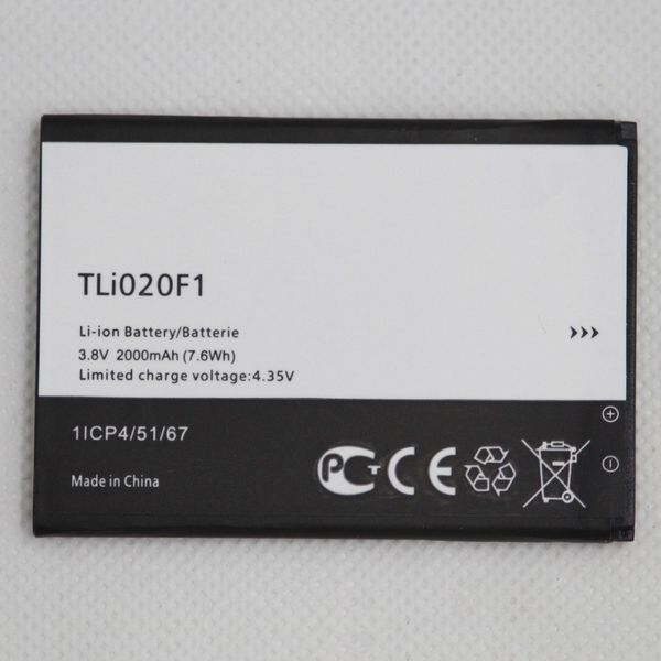 

20 built-in 2000mah batteries tli020f1 for j720t j726t one touch pop 2 5042d c7 7040 ot-7040 ot-7040d