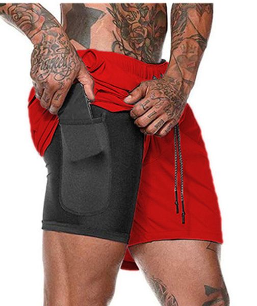 

2020 men's fitness bodybuilding shorts men's summer gym workout breathable net quick-drying sportswear jogging beach short, White;black