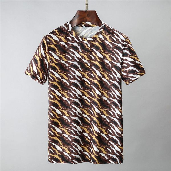

fashion monogram floral print designer t shirts 2020 italy luxury brand tees summer short sleeve hip hop t-shirts casual medusa clothing, Black;brown
