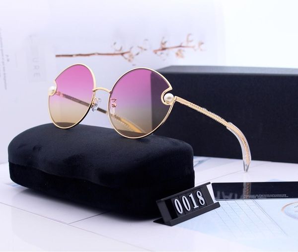 

design sunglasses-2019 new men and women driving high definition large frame face modification sunglasses polaroid resin lenses model 0018, White;black