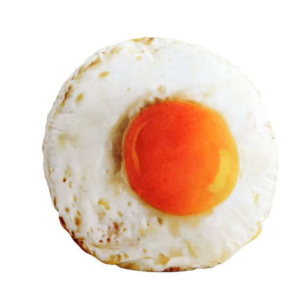 

3d big fried egg shape decorative pillow throw cushions with inner washable sofa toys sleeping pillow birthday christmas gift