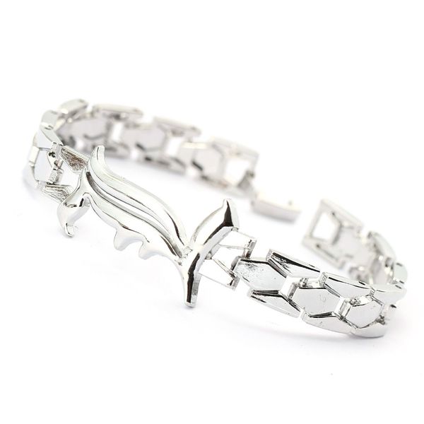 

12pcs/lot death note bracelet bangle men silver metal charm bracelets for women fashion jewelry cosplay pulseras hombre, Golden;silver