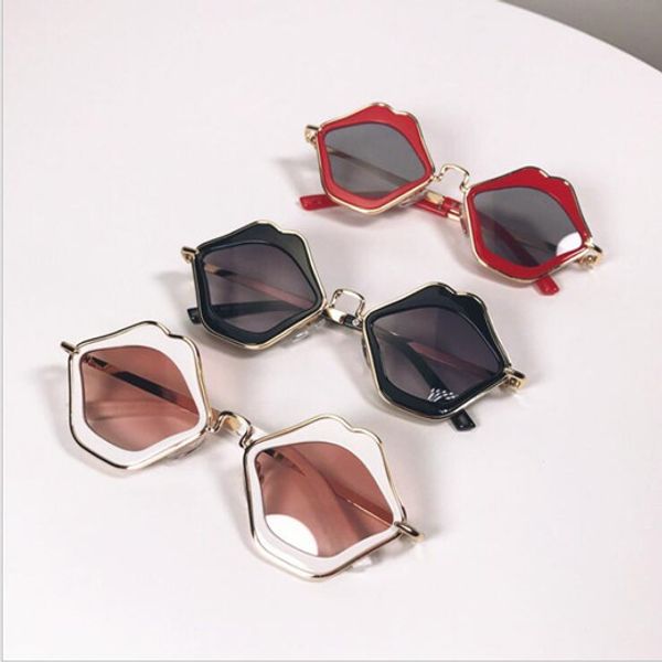 

kids lips sunglasses baby travel goggle eyeglasses children lips frame sun glasses cut irregular sunglasses sport sun glasses mirror lxl51l, White;black