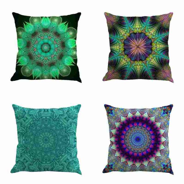 

bohemia pillowcase geometry painting linen cushion cover throw pillow case sofa home decor sofa chair pillow covers