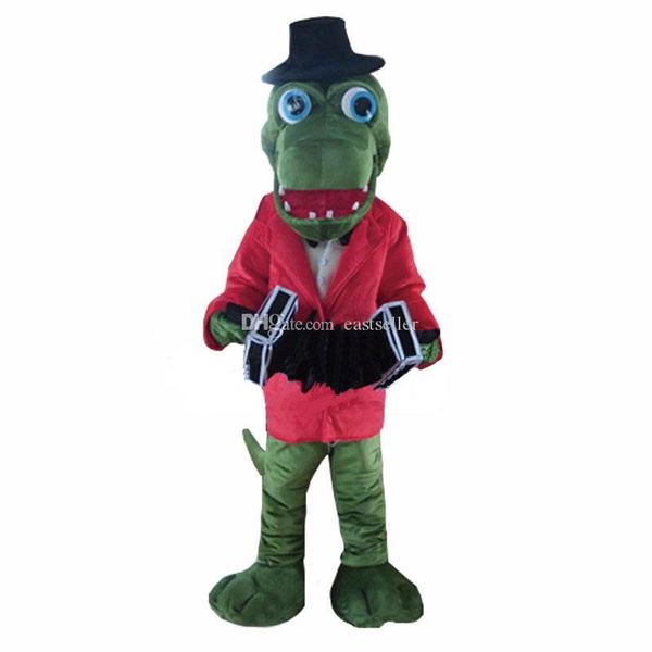 

crocodile alligator plush mascot costume size fancy dress suit ing, Red;yellow