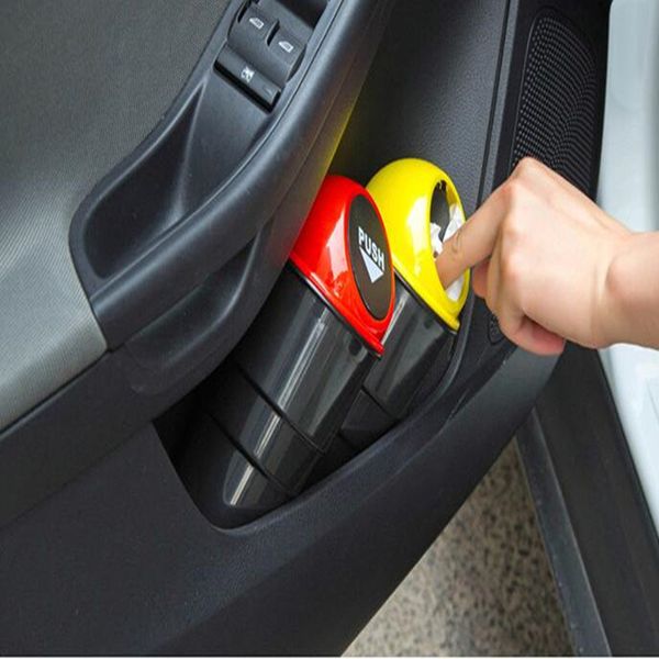 

new car garbage can car trash can garbage dust case holder bin