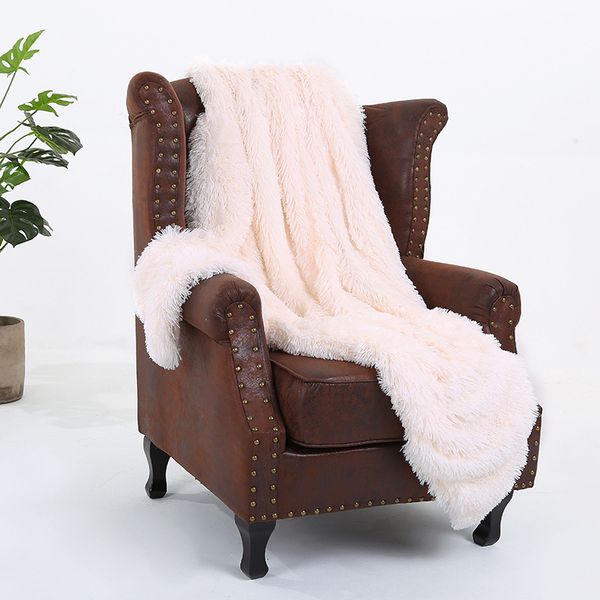 

large soft warm fur shaggy fluffy throw plush blanket home bedding bedspread for kids sofa bed car winter portable blanket