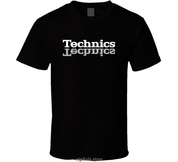 

fashion lead technics t shirt dj 1200 turntable music house techno electronic hip hop new summer men's t-shirt fashion, White;black
