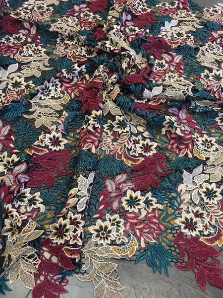 

very beautiful flower african cord lace fabrics nigerian lace fabric 2020 french fabric for wedding mv539, Pink;blue
