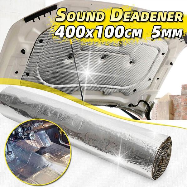 

400x100cm audio noise control sound deadener car shield insulation material mat car sound proofing deadening hood insulation