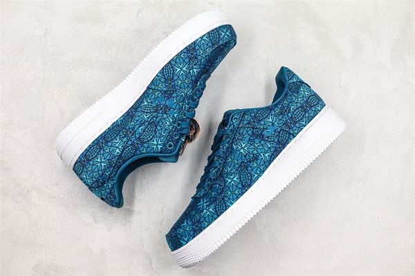 

new designer men's running shoes green silk cloth women's casual shoes skateboard 1 low premium star and geometric lines interlaced