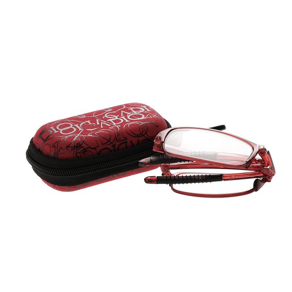 

унисекс складная ultralight металлический каркас vision care reading glasses складные очки eyeglass с case, Silver