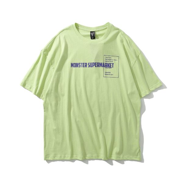 

summer new men's t-shirt japanese casual loose short sleeve t-shirt crew neck text oversized print t-shirt, White;black